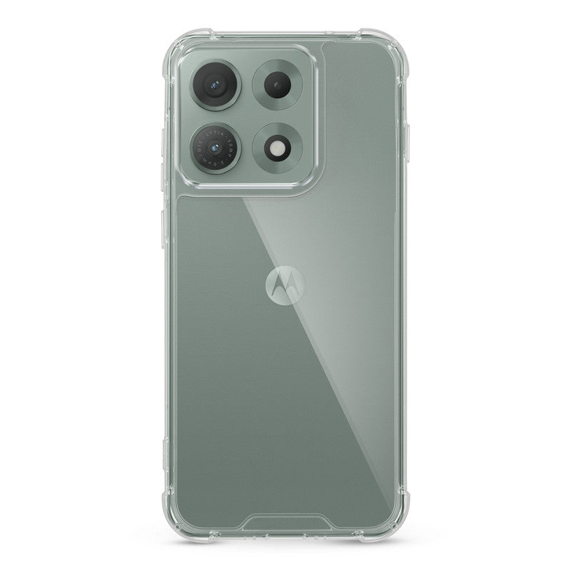 Shockproof Hybrid Transparent Phone Case For Motorola Moto Edge 70 Max 5G with Hard Back and Soft Bumper for Maximum Protection