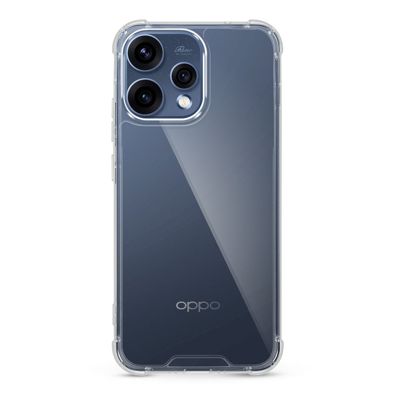 Shockproof Hybrid Transparent Phone Case For Oppo Reno 15 5G with Hard Back and Soft Bumper for Maximum Protection