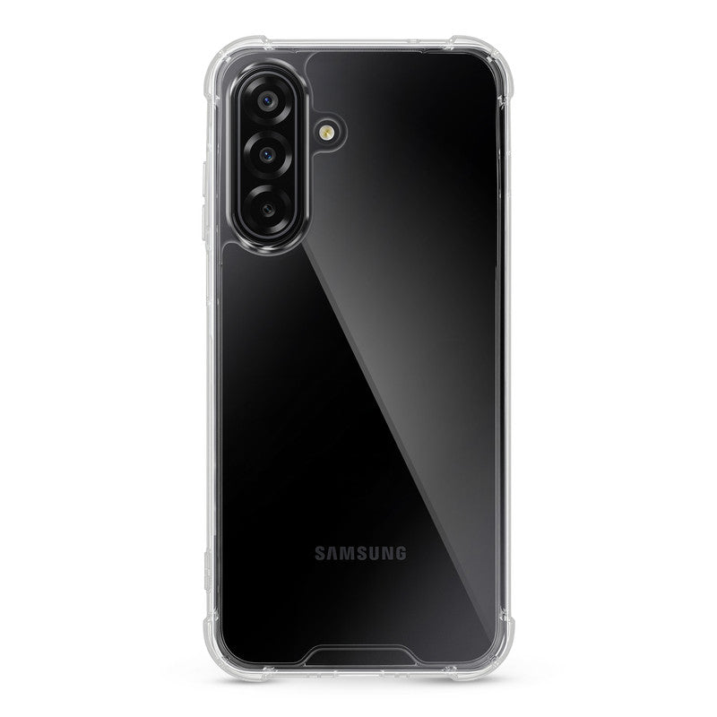 Shockproof Hybrid Transparent Phone Case For Samsung F17 5G with Hard Back and Soft Bumper for Maximum Protection