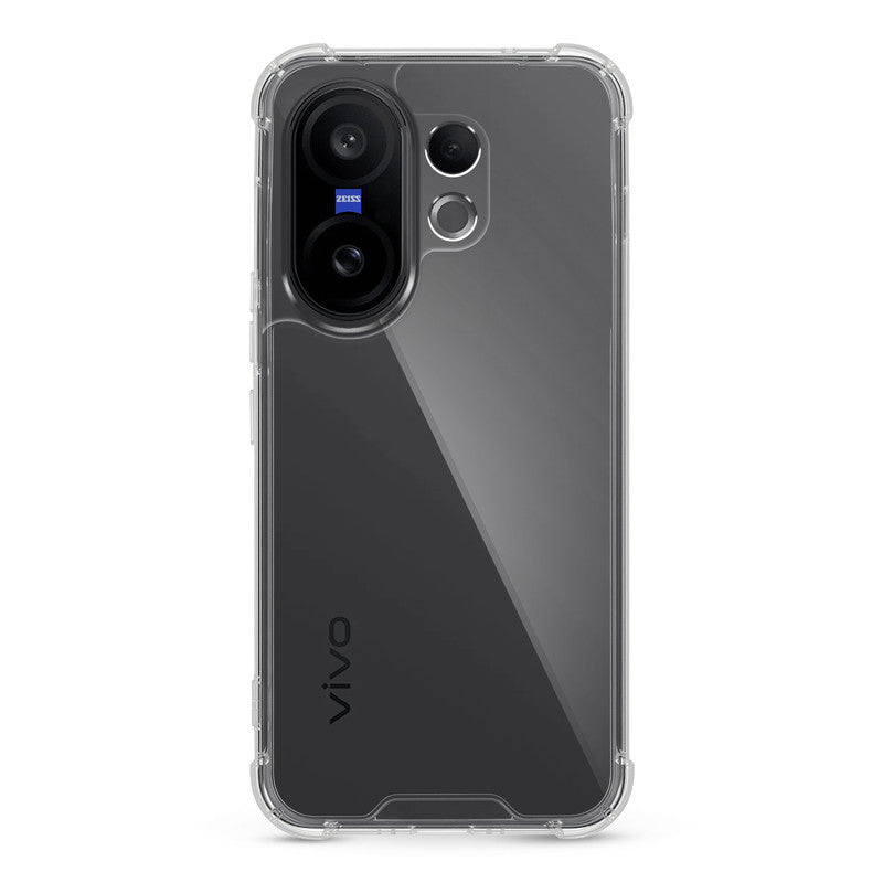 Shockproof Hybrid Transparent Phone Case For Vivo X200 FE 5G with Hard Back and Soft Bumper for Maximum Protection