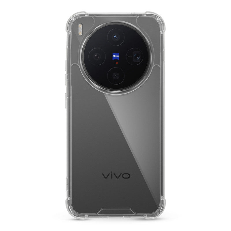 Shockproof Hybrid Transparent Phone Case For Vivo X300 5G with Hard Back and Soft Bumper for Maximum Protection