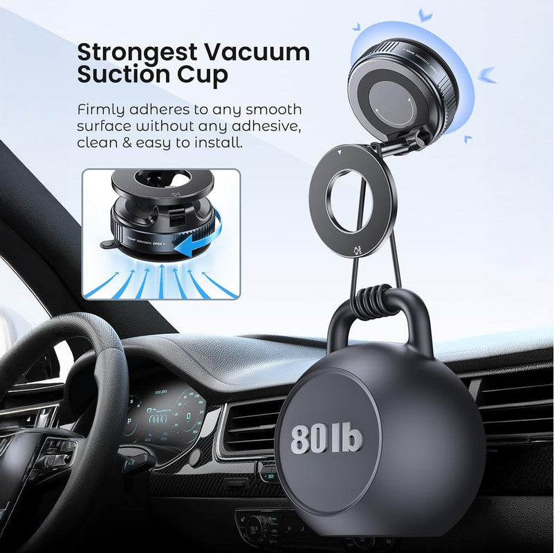 Car & Home Magnetic Vacuum Phone Stand