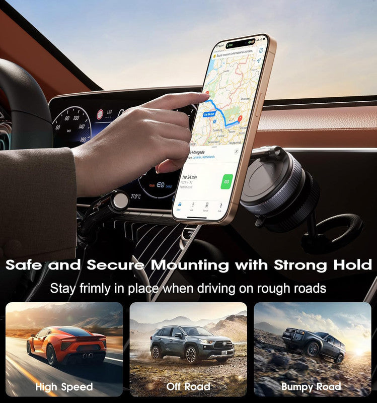 Car & Home Magnetic Vacuum Phone Stand