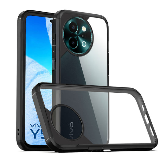 Silicone Border Transparent Back Cover for Vivo Y58 5G