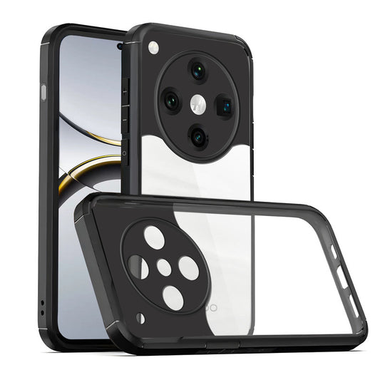 Silicone Border Transparent Back Cover for Oppo Find X8 Pro 5G