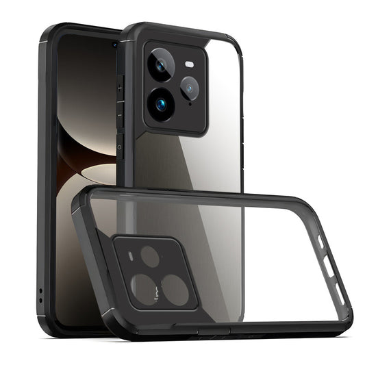 Silicone Border Transparent Back Cover for Realme GT 7 Pro