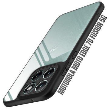 Soft Frame Clear Case For Motorola Moto Edge 70 Fusion 5G