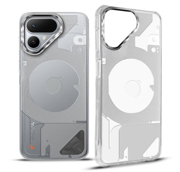 Slim Transparent TPU Case with Silver Camera Ring Back Cover for Tecno Pova Curve 2 5G
