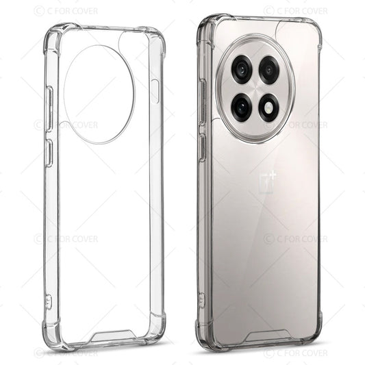 Shockproof Hybrid Transparent Phone Case For OnePlus 13R 5G with Hard Back and Soft Bumper for Maximum Protection