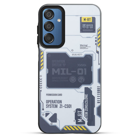 Mechanical Circuit Print Hard Back Cover For Samsung M15 5G