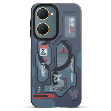 Mechanical Circuit Print Hard Back Cover For Vivo Y18e