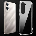 Transparent anti-yellow hard back case fitted on Vivo Y19e showing full back coverage and camera protection