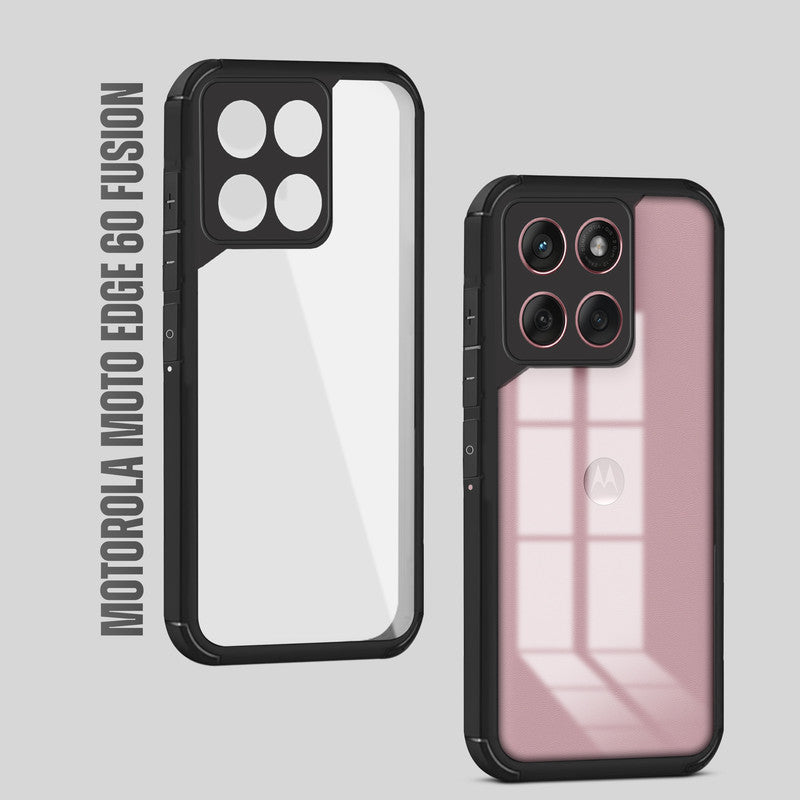 Silicone Border Transparent Back Cover for Motorola Moto Edge 60 Fusion 5G