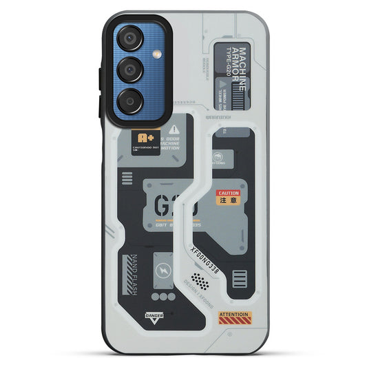 Mechanical Circuit Print Hard Back Cover For Samsung M15 5G