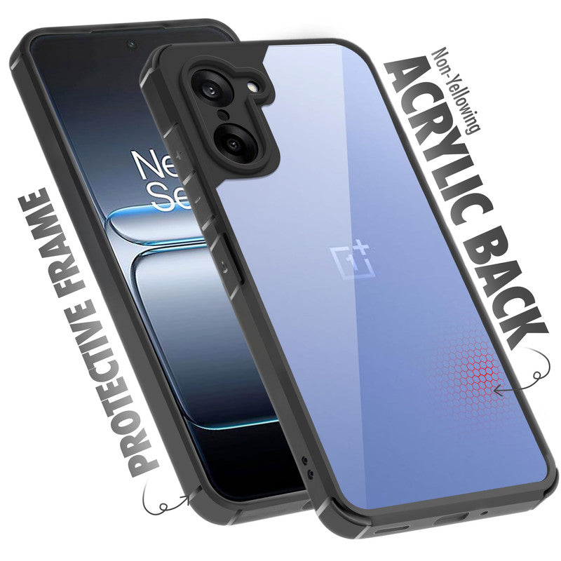 Silicone Border Transparent Back Cover for OnePlus Nord CE 5 5G