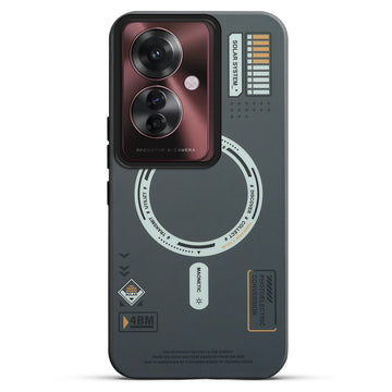 Mechanical Circuit Print Hard Back Cover For Oppo F25 Pro 5G