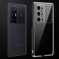 Transparent anti-yellow hard back case fitted on Vivo X70 Pro Plus 5G showing full back coverage and camera protection