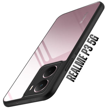 Premium Silicon Soft Framed Case with Clear Back Cover For Realme P3 5G