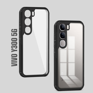 Silicone Border Transparent Back Cover for Vivo Y300 5G