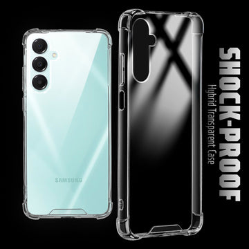 Shockproof Hybrid Transparent Phone Case For Samsung A16 5G with Hard Back and Soft Bumper for Maximum Protection