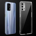 Transparent anti-yellow hard back case fitted on Realme GT 5G showing full back coverage and camera protection