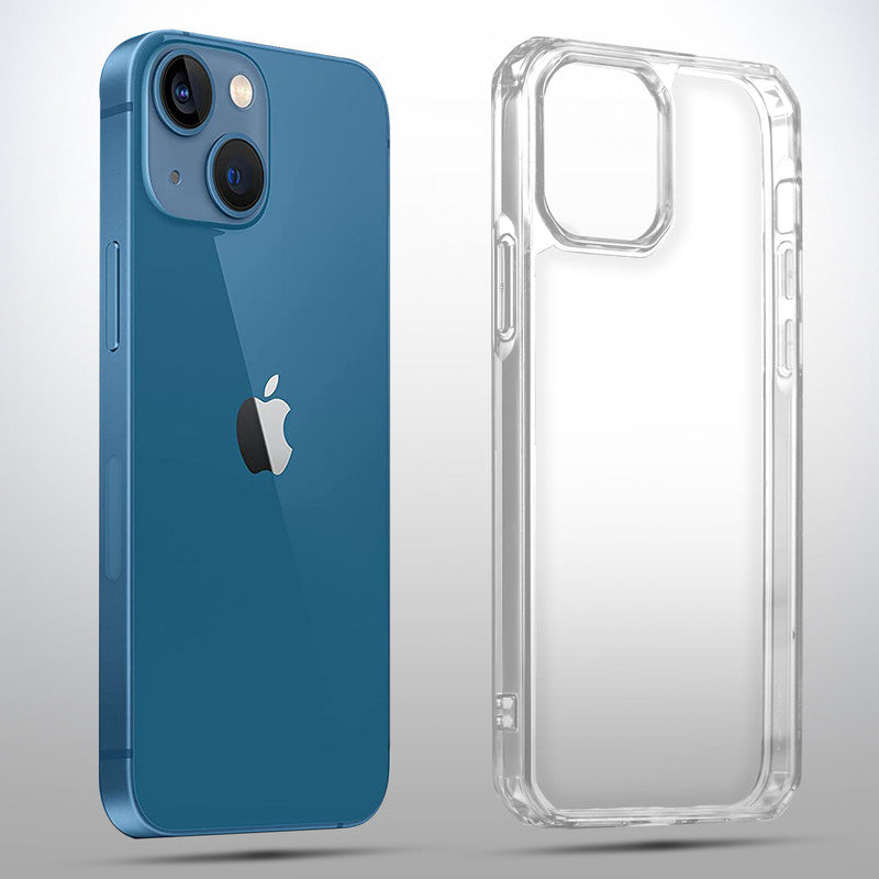 Ultra-Protective Phone Case with Tough Transparent Back Case For Apple iPhone 13