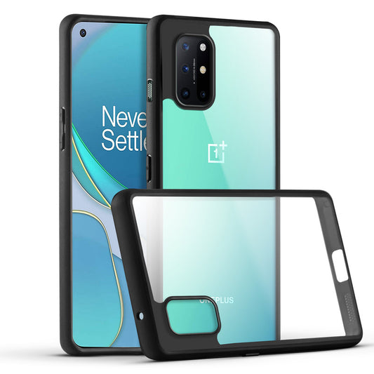 Premium Silicon Soft Framed Case with Clear Back Cover For Oneplus 8T