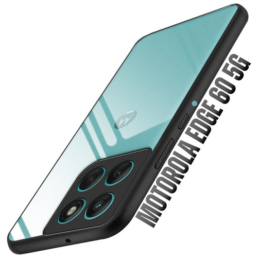 Premium Silicon Soft Framed Case with Clear Back Cover For Motorola Edge 60 5G