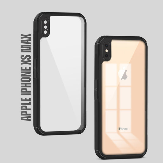 Silicone Border Transparent Back Cover for Apple iPhone XS Max