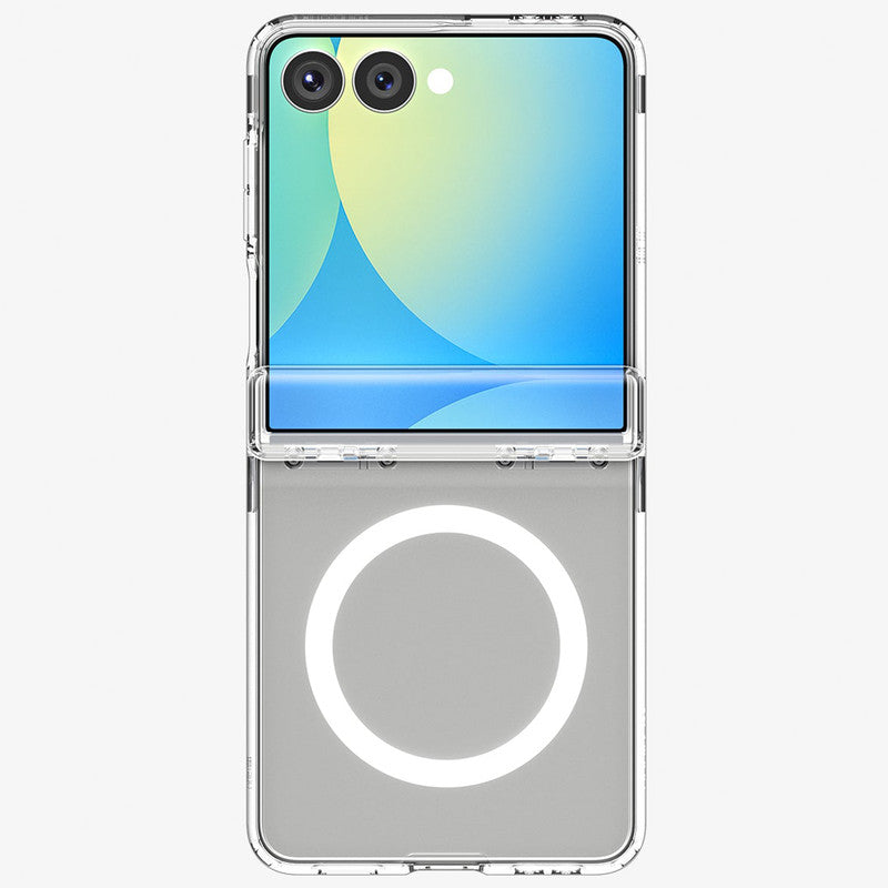 Crystal Clear Hard Back Anti-Yellowing with MagSafe Compatibility Phone Case For Samsung Z Flip 7
