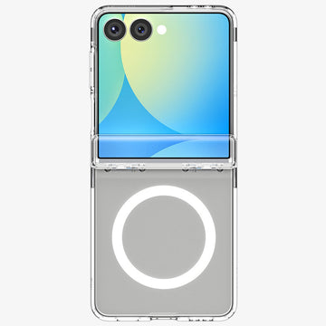 Crystal Clear Hard Back Anti-Yellowing with MagSafe Compatibility Phone Case For Samsung Z Flip 7