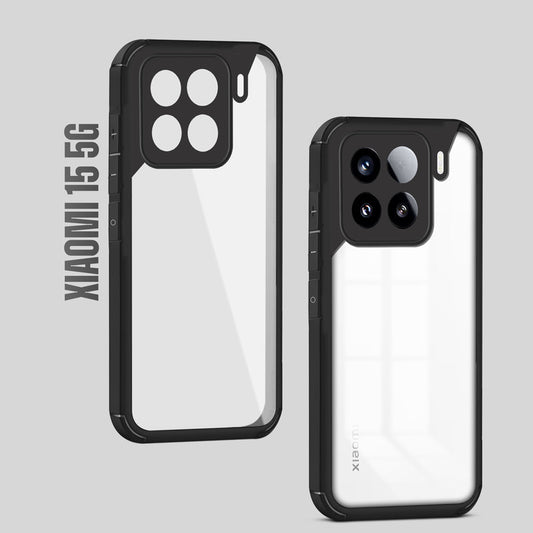 Silicone Border Transparent Back Cover for Xiaomi 15 5G