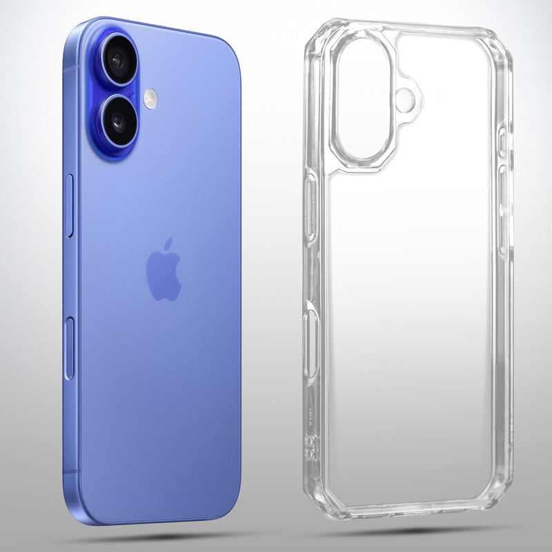 Ultra-Protective Phone Case with Tough Transparent Back Case For Apple iPhone 16