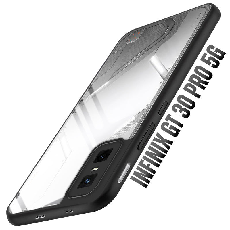 Premium Silicon Soft Framed Case with Clear Back Cover For Infinix GT 30 Pro 5G