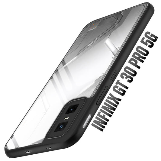 Premium Silicon Soft Framed Case with Clear Back Cover For Infinix GT 30 Pro 5G