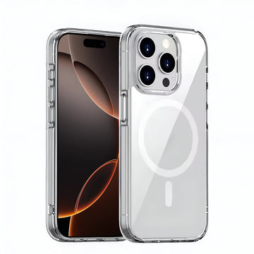 Premium Transparent Wireless Charging Support Case For Apple iPhone 16 Pro