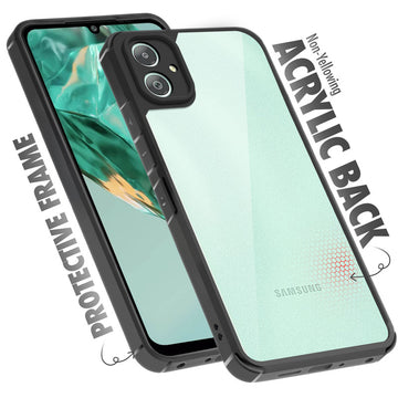Silicone Border Transparent Back Cover for Samsung M05 5G