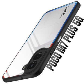 Soft Frame Clear Case For Poco M7 Plus 5G