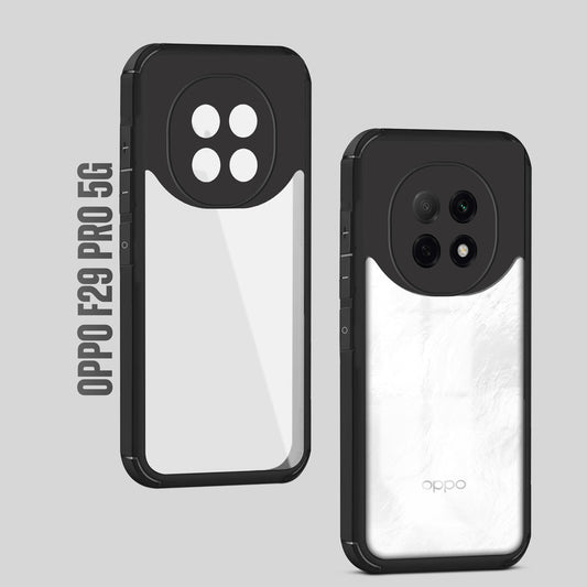 Silicone Border Transparent Back Cover for Oppo F29 Pro 5G
