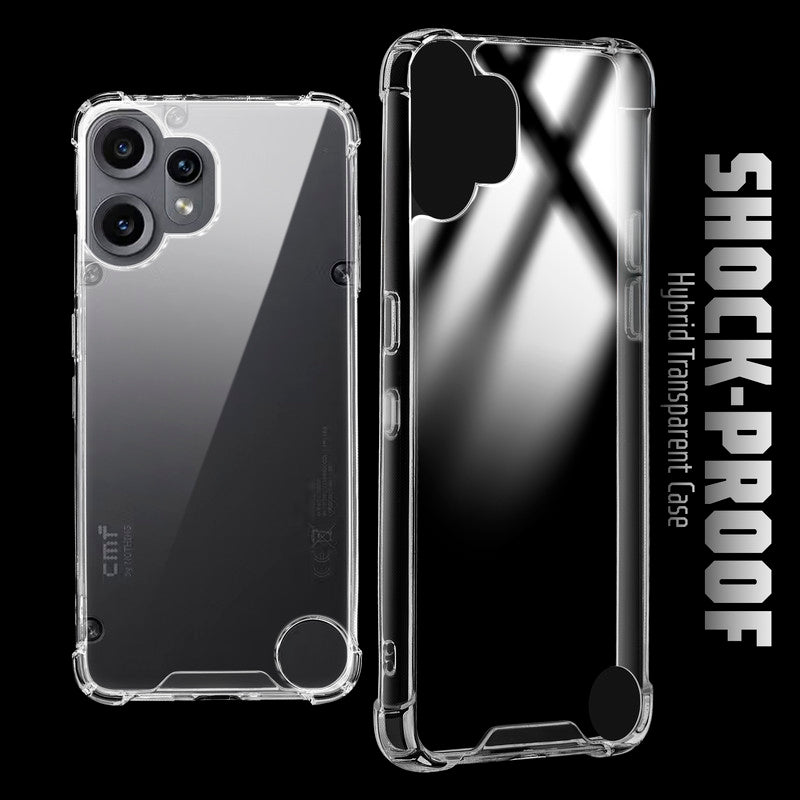Transparent Shockproof Phone Back Cover Case With Raised Edges For CMF