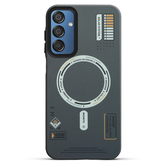 Mechanical Circuit Print Hard Back Cover For Samsung M15 5G