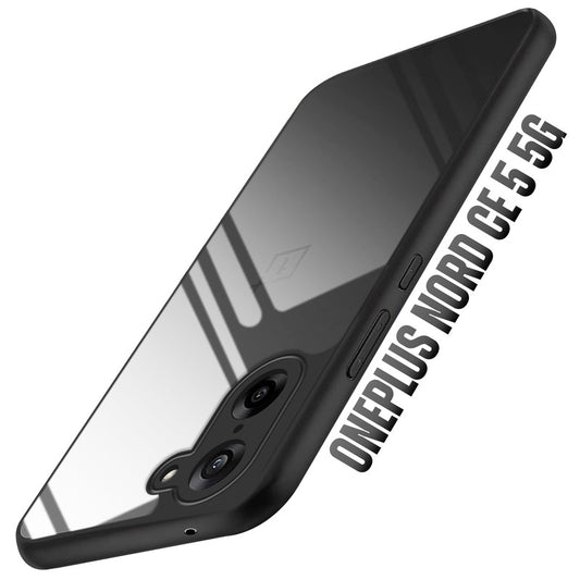 Premium Silicon Soft Framed Case with Clear Back Cover For OnePlus Nord CE 5 5G