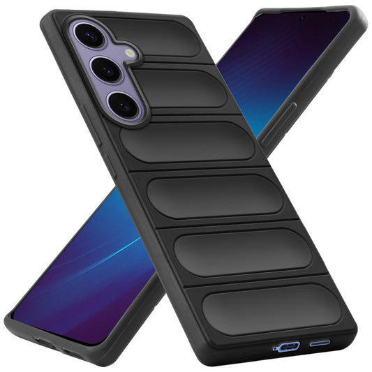 Liquid Soft Silicone Case Minimalistic Design With Matte Ring Camera Protection Back Cover For Samsung S25 Plus 5G