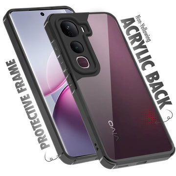 Silicone Border Transparent Back Cover for Vivo Y400 Pro 5G
