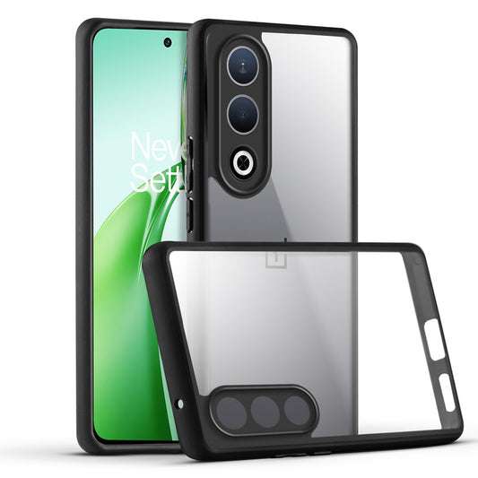 Premium Back Cover With Silicon Soft Framed Edges & Clear Back Cover For OnePlus Nord CE 4 5G