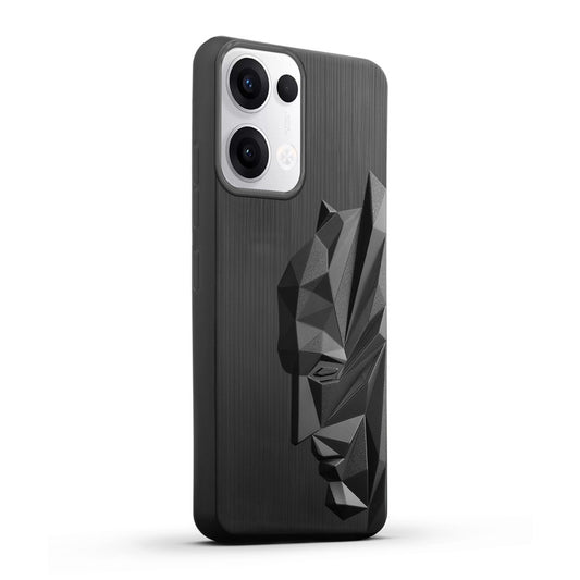 3D Design Soft Silicone Case With Matte Ring Camera Protection Back Cover For Oppo Reno 13 5G