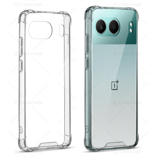 Shockproof Hybrid Transparent Phone Case For OnePlus Nord 4 5G with Hard Back and Soft Bumper for Maximum Protection