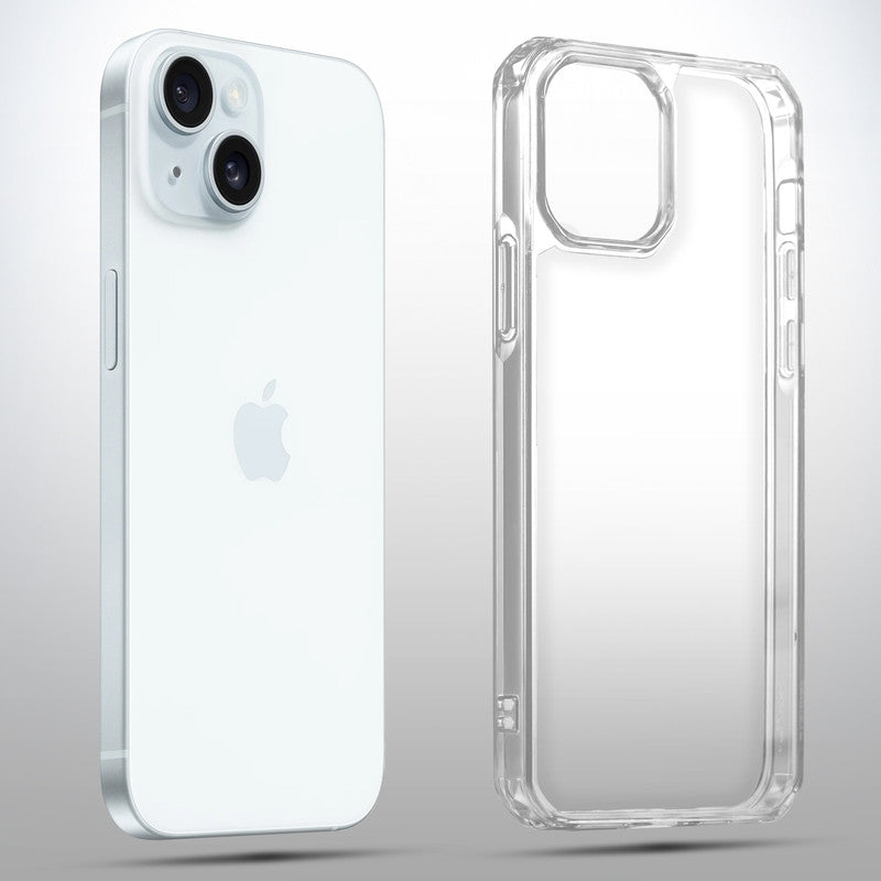 Ultra-Protective Phone Case with Tough Transparent Back Case For Apple iPhone 15