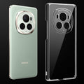 Transparent anti-yellow hard back case fitted on Honor Magic 6 Pro showing full back coverage and camera protection