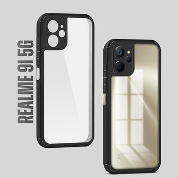 Silicone Border Transparent Back Cover for Realme 9i 5G